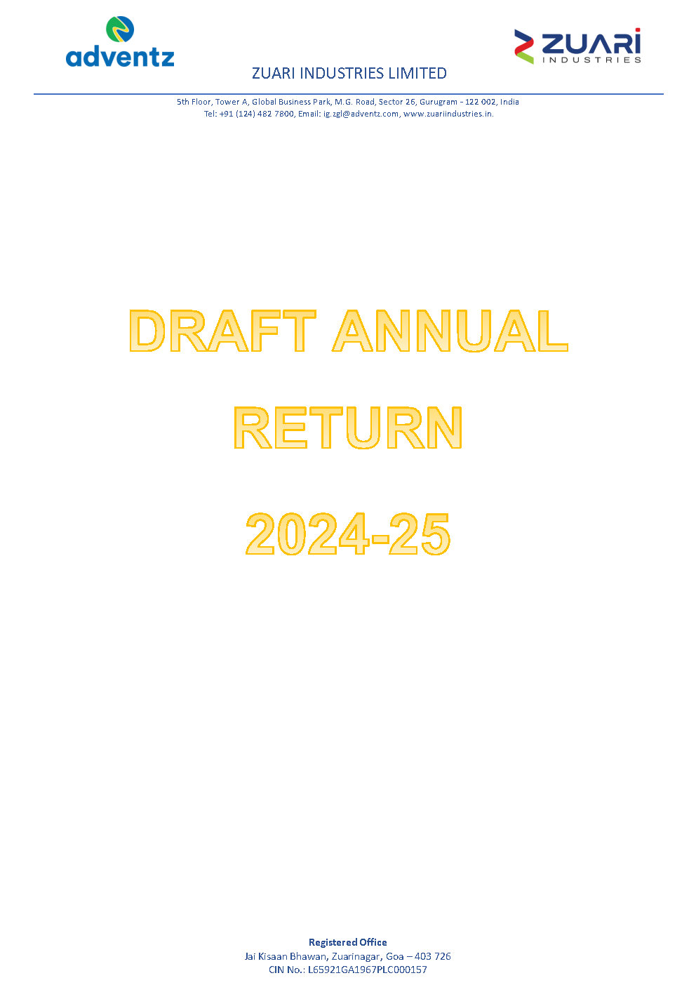 Draft Annual Return